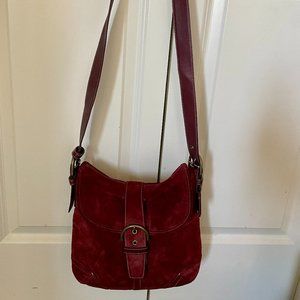 Coach Suede Messenger Bag
